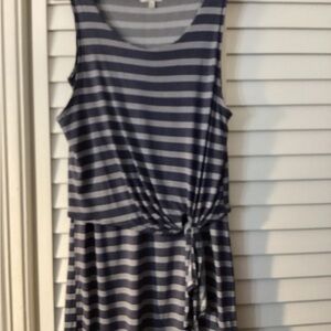 Lucky Brand Women’s Sleeveless Dress Striped with Knot size XS